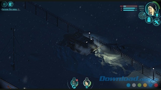 Thực hiện các công việc nhỏ lẻ kiểu như loại bỏ tuyết trong game chiến thuật phiêu lưu mới Distrust cho máy tính và Mac