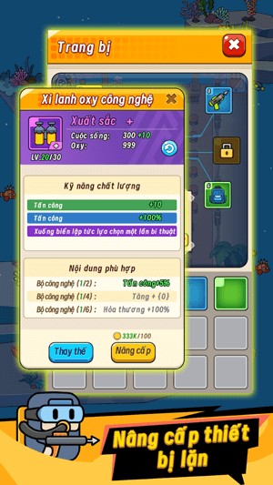 Nâng cấp thiết bi lặn