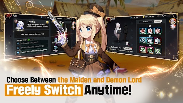 Chuyển đổi linh hoạt giữa Thiếu Nữ và Ma Vương trong trận chiến