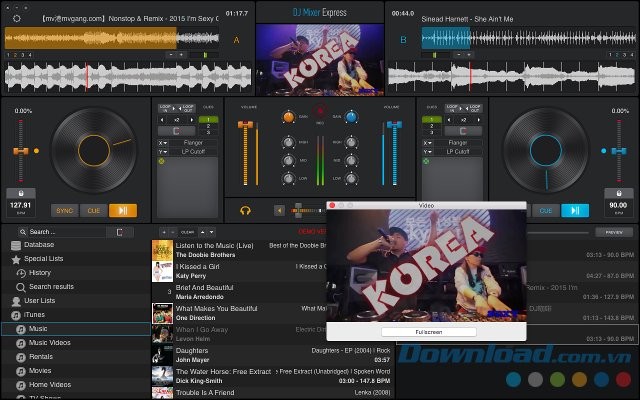 Mô phỏng bàn xoay DJ