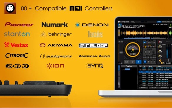 Tương thích với hơn 80 bộ điều khiển MIDI