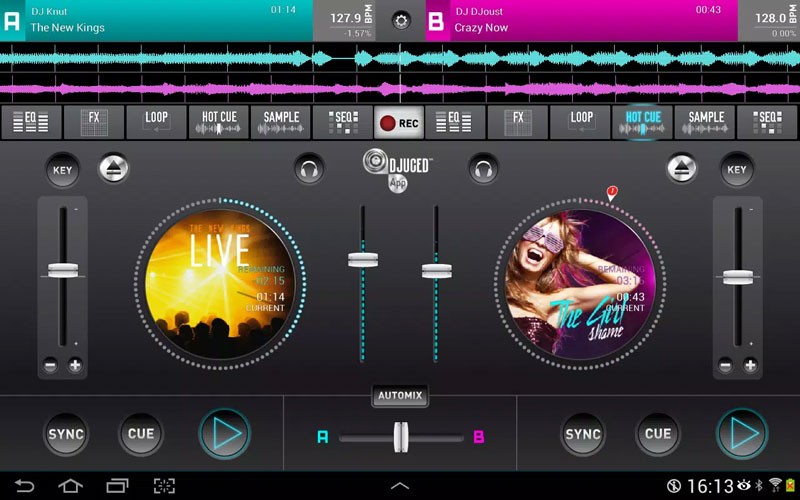 Giao diện của DJUCED