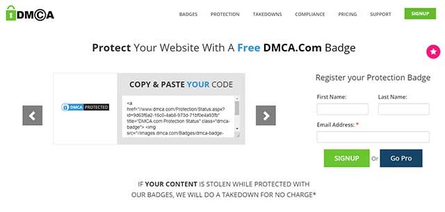 DMCA cung cấp cho bạn mọi thứ để bảo vệ quyền lợi của mình