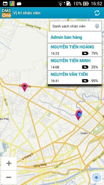 Định vị nhân viên