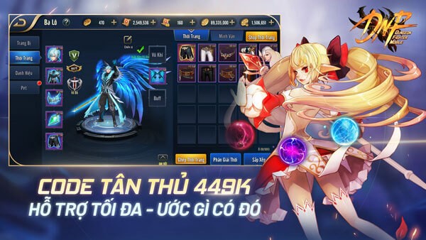 Đem đến nhiều code game cho tân thủ, nhận trang bị cực chất