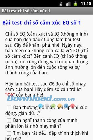 Đo chỉ số EQ for Android