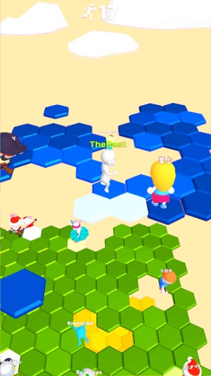 Liên tục nhảy và di chuyển