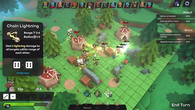 Tận dụng cây kỹ năng đa dạng của mỗi anh hùng trong Dobbel Dungeon