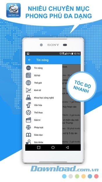 Nhiều chuyên mục phong phú và đa dạng