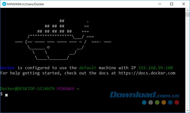 Giao diện chính của phần mềm đóng gói ứng dụng miễn phí Docker cho máy tính