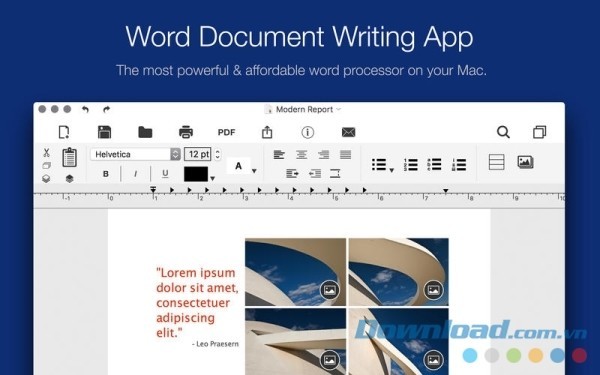 Document Writer cho Mac xử lý văn bản mạnh mẽ và linh hoạt trên máy tính Apple