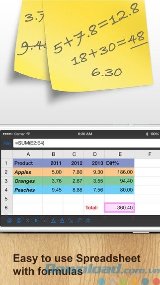 Chỉnh sửa bảng tính