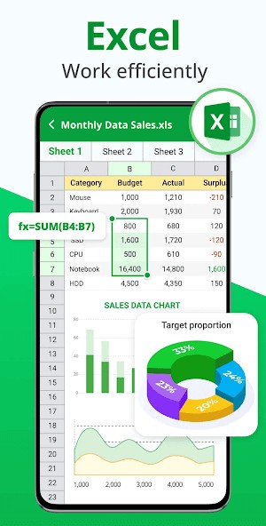 Hoạt động hiệu quả trên các file Excel