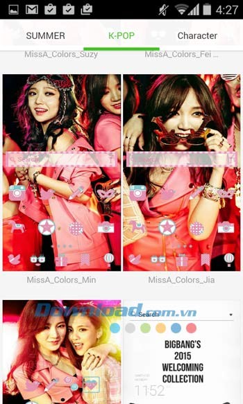 Dodol Locker sở hữu kho hình nền đa dạng