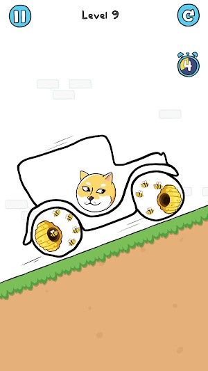 Doge Rescue là game trí tuệ vẽ tranh giải đố thú vị