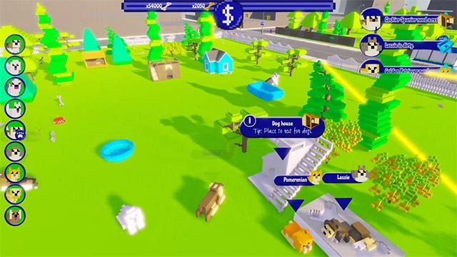 Trang trí khu vườn thú cưng bằng các công trình, đồ trang trí