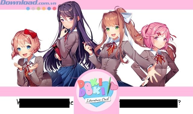 Câu chuyện xoay quanh 4 cô gái của câu lạc bộ thơ văn Doki Doki