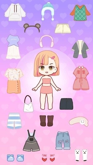 Doll Dress Up có rất nhiều trang phục, phụ kiện khác nhau để bạn làm đẹp cho búp bê