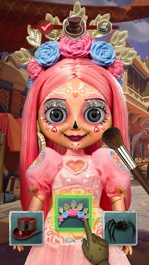 Sửa chữa và làm đẹp cho búp bê giấy trong game Doll Repair Doll Makeover