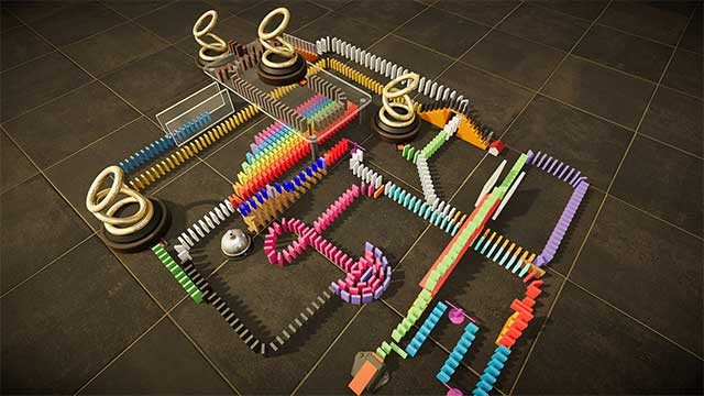 Domino Simulator là một trò chơi sandbox dựa trên cơ chế vật lý