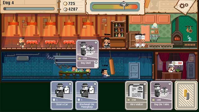 Một số thẻ bài có thể chứa các sự kiện ảnh hưởng đến công việc kinh doanh