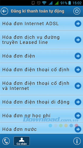Thanh toán hóa đơn tự động