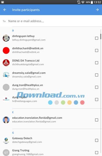 Mời thành viên tham gia sự kiện mới trên Doodle