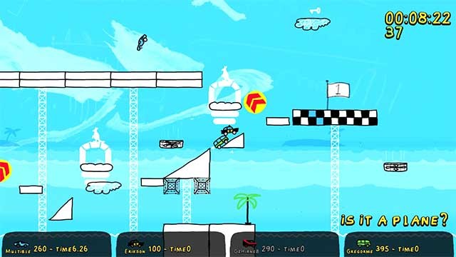Doodle Derby là game đua xe vui nhộn dựa trên cơ chế vật lý