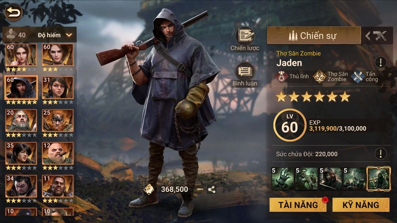 Dàn anh hùng đa dạng, độc đáo