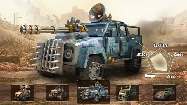 Doomsday Survival có nhiều phương tiện di chuyển độc đáo