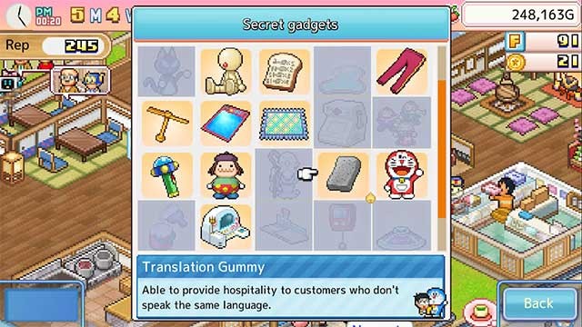 Sử dụng bảo bối của Doraemon để giải quyết rắc rối và tìm nguyên liệu