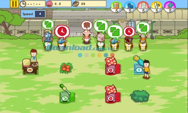 Giao diện khi trải nghiệm game Doraemon Repair Shop Seasons