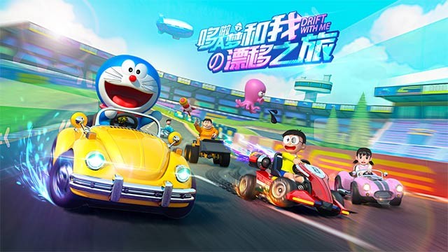 Đua xe cùng Doraemon, Nobita và những người bạn trong game tốc độ Doraemon Speed