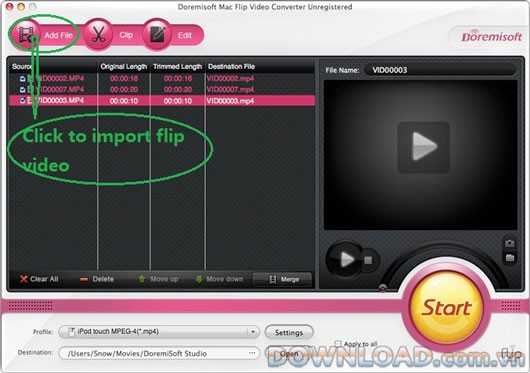 Doremisoft Mac Flip Video Converter