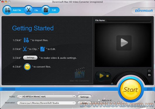 Doremisoft Mac HD Video Converter