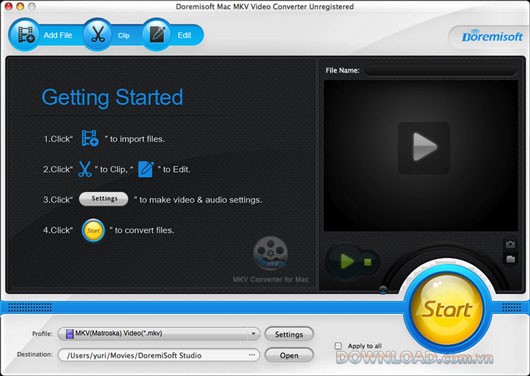 Doremisoft Mac MKV Video Converter