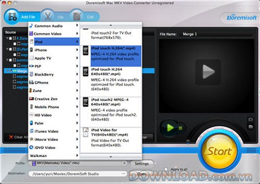 Doremisoft Mac MKV Video Converter