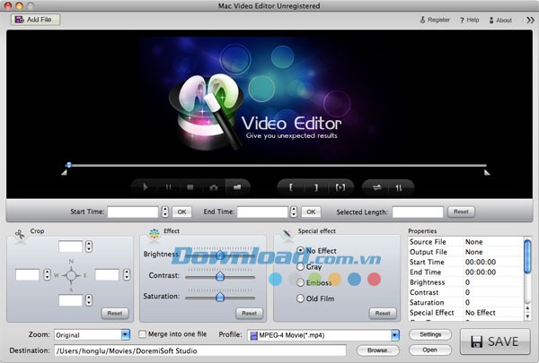 Doremisoft Mac Video Editor
