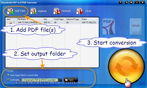 Doremisoft PDF to ePub Converter