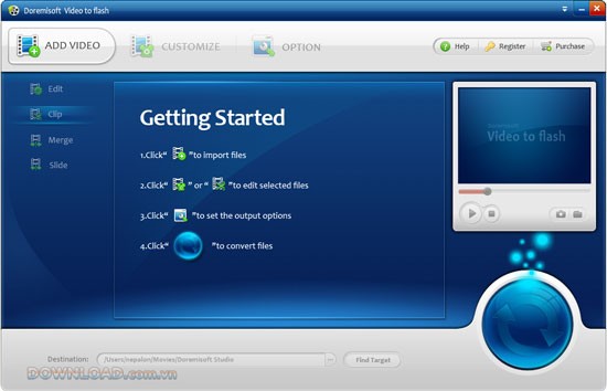 Doremisoft Video to Flash Converter