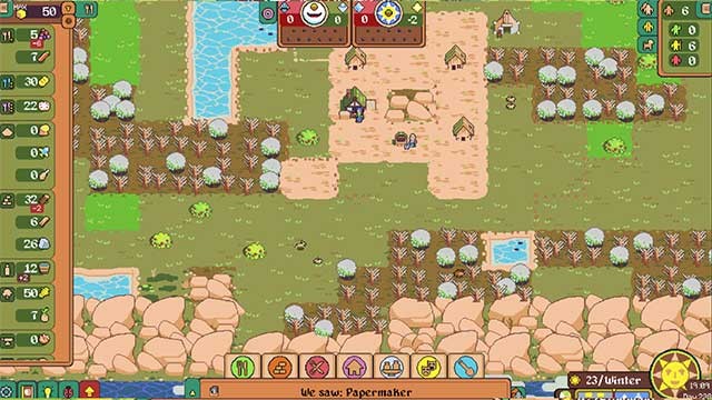 dotAGE có lối chơi xây dựng thị trấn cổ điển theo lượt, gợi nhớ đến các trò chơi bàn cờ