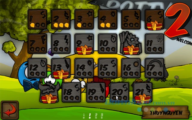 Challenge Mode được chia ra thành các bàn chơi nhỏ