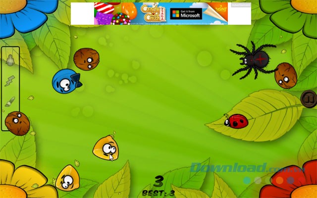 Nhện là đối thủ duy nhất trong Survival Mode