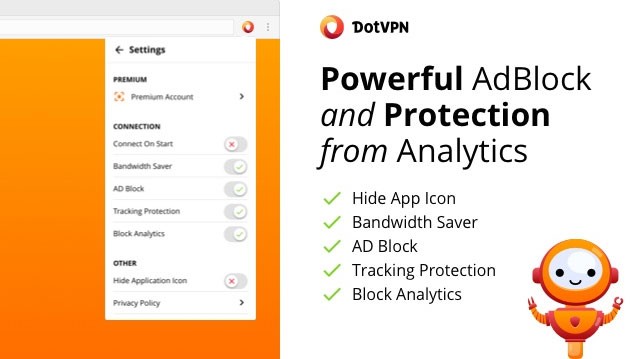 Dot VPN là giải pháp an toàn khi lướt web bằng WiFi công cộng, mạng di động