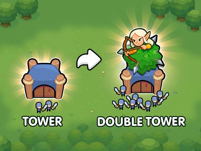 Có 10 loại tháp để mở khóa và lựa chọn sử dụng