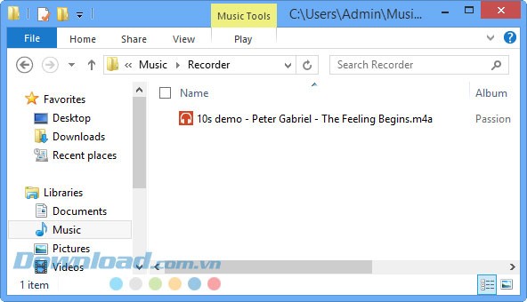 Lưu bài hát vào máy tính