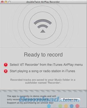 Giao diện ứng dụng trên Mac