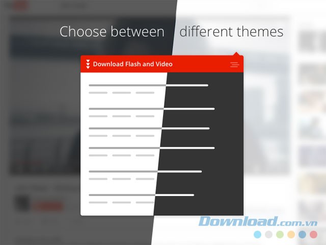 Tùy biến giao diện Download Flash and Video bằng theme