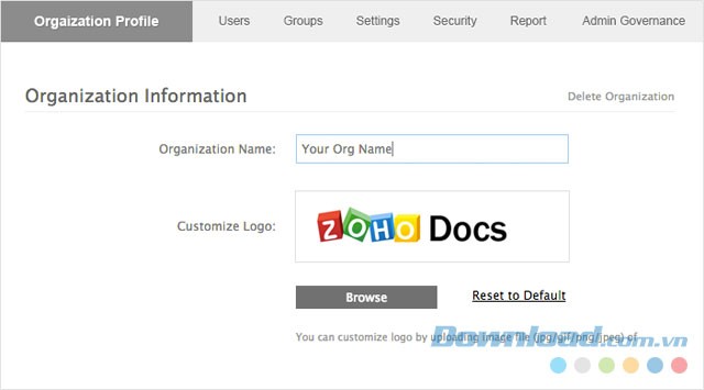 Quyền quản trị của admin