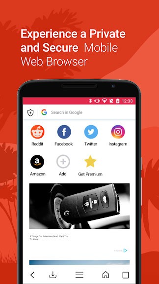 Kode Browser là trình duyệt web nhanh, an toàn cho Android